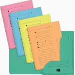 Set of 10 pastel assorted colored suspension file folders