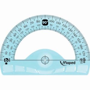 Shatterproof 12cm 180 Degree Protractor