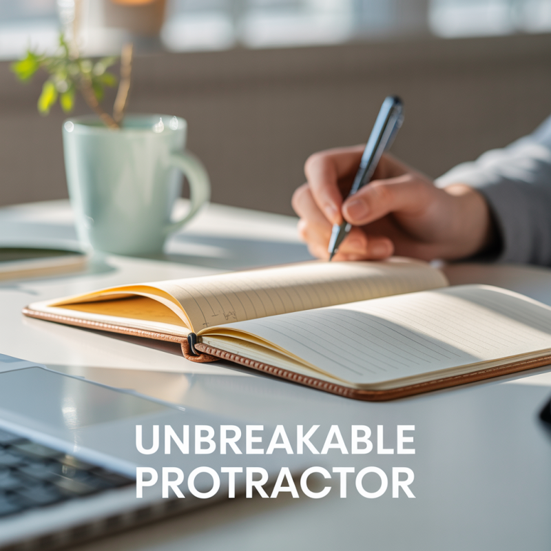Shatterproof 12cm 180 Degree Protractor – Image 3