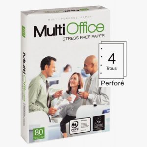 Pack of 500 A4 80gsm Sheets, 4-Hole Punched, MULTI OFFICE