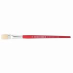 Set of 10 flat silk brushes No. 14
