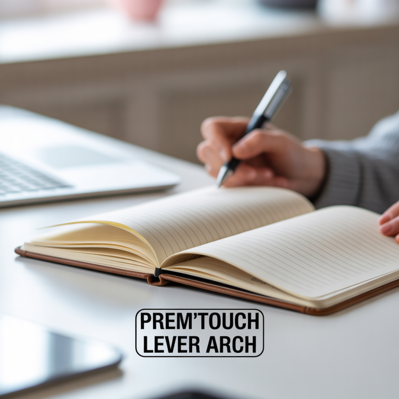 PREM'TOUCH Plastic Lever Arch File, Maxi A4 Size, 5 cm Spine, Light Blue – Image 5