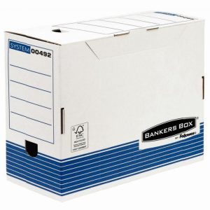 Set of 10 Archive Storage Boxes 33x25 cm Spine 15