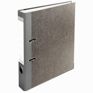 A4 Lever Arch File, Grey Cardboard, Spine Width 5 cm