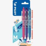 Blister de 3 stylos frixion clicker fun assortis