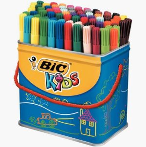 Large set of 84 Visa 880 fine tip markers, assorted colors