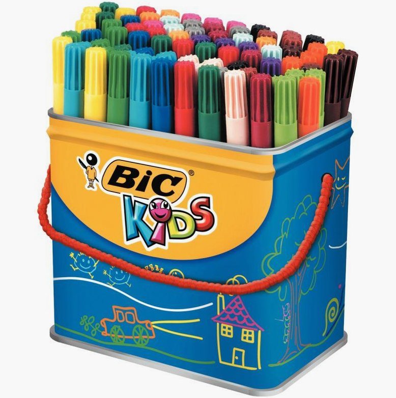 Large set of 84 Visa 880 fine tip markers, assorted colors