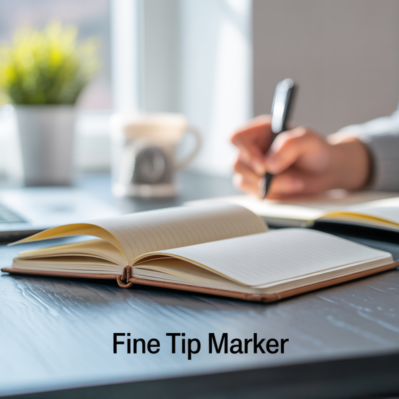 Black Fine Cone Tip Marker – Image 4