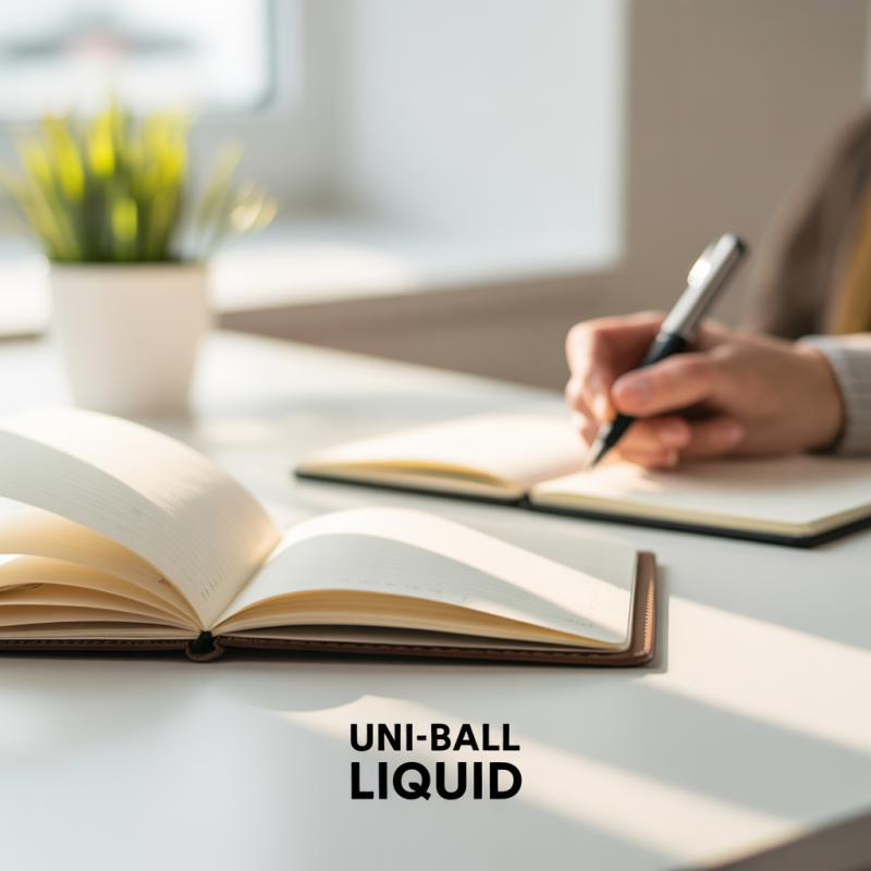 Uni-ball Air Liquid Ink Rollerball Pen, 0.7mm Medium Tip, Black – Image 2