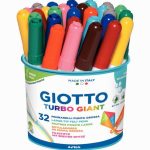 Pot de 32 feutres Giotto Turbo Giant Ass