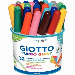 Pot de 32 feutres Giotto Turbo Giant Ass