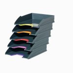 Set of 5 VARICOLOR office paper trays