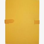 Chemise extensible à sangle velcro qualité toilée format 24x32 cm jaune
