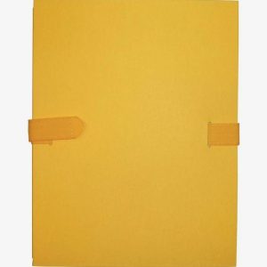 Chemise extensible à sangle velcro qualité toilée format 24x32 cm jaune