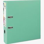 Classeur à levier en plastique PREM'TOUCH format A4 maxi dos 8 cm vert clair