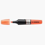 Fluorescent Orange Liquid Ink Highlighter with Visible Ink Level