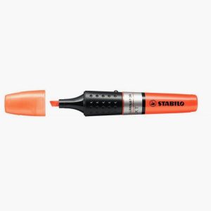 Fluorescent Orange Liquid Ink Highlighter with Visible Ink Level