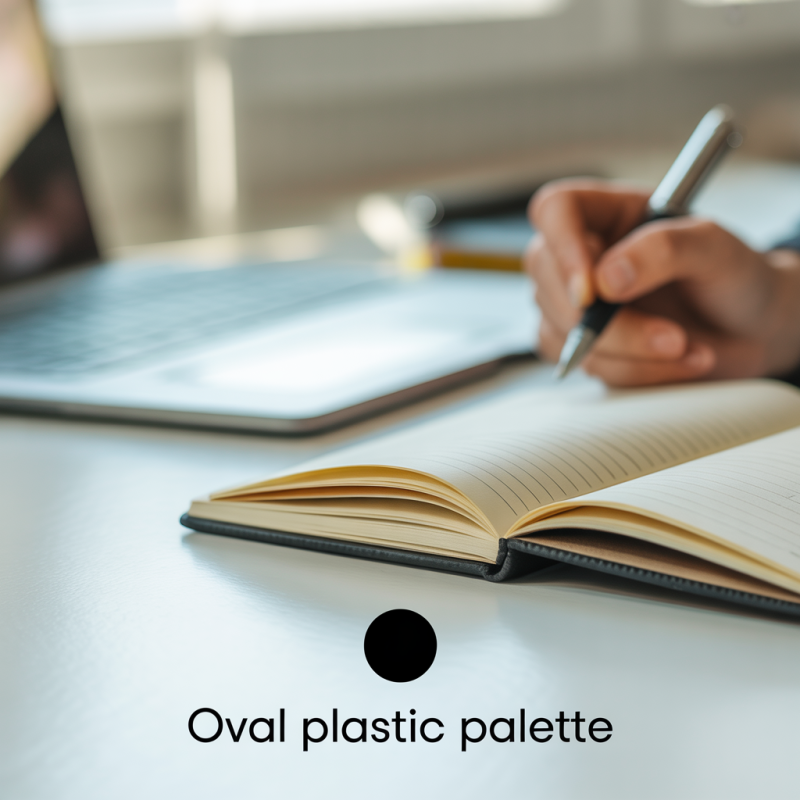 Oval Plastic Palette with 10 Wells – Image 3