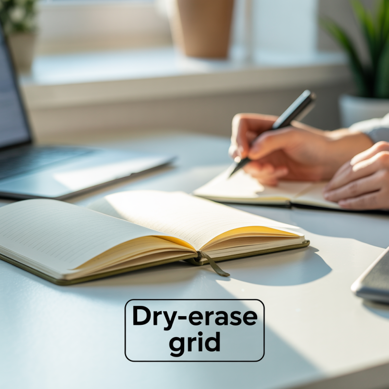 Dry Erase Whiteboard with Gridded/Ruled Surface – Image 2