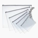 Reinforced PVC Zip Pouch 26 x 34.5 cm, Semi-Transparent